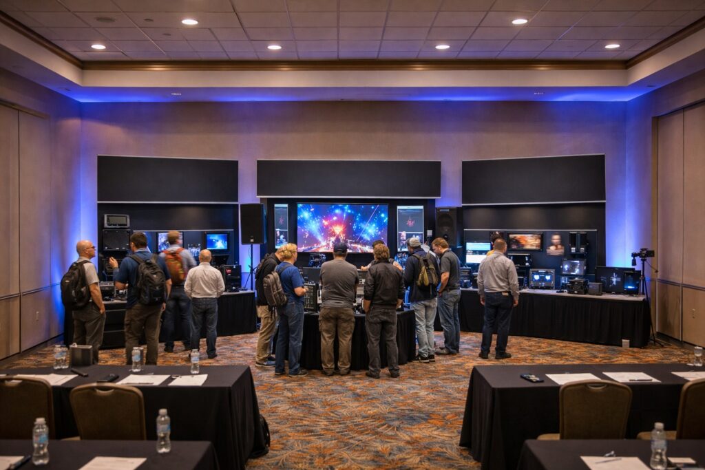 Corporate event at the Grappone Center in Concord, NH executed by Precision Events